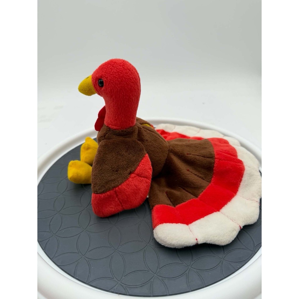 TY Beanie Buddy Gobbles Turkey 1999 9" Plush Thanksgiving Retired Vintage